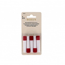 5 Batons de Colle recharge pink Bohin