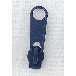 6 pcs Make-A-Zipper Pulls, dark blue, size 3