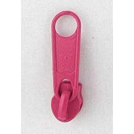 6 pcs Make-A-Zipper Pulls, hot pink, size 3