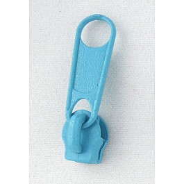 6 pcs Make-A-Zipper Pulls, turquoise, size 3