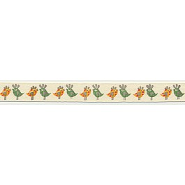 Birds Cotton Twill printed Tape 1.5 cm