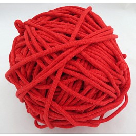 Draw Cord Cotton without core 3.5 mm red