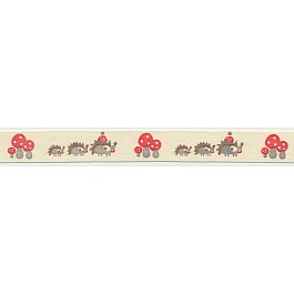 Hedgehog Cotton Twill printed Tape 1.5 cm