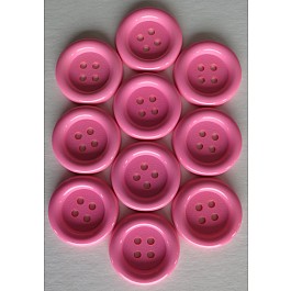 10 Buttons 38 mm pink