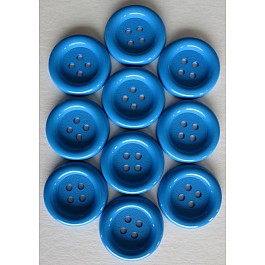 10 Buttons 38 mm turquoise