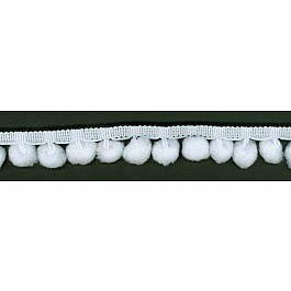 10 mm Ball Fringe Ribbon 25 mm wide