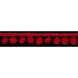 10 mm Ball Fringe Ribbon 25 mm wide