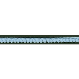 Baby Ball Fringe Ribbon 10mm wide ltblue