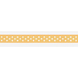 Swiss Dot Ribbon 9.5 mm 3/8'' orange