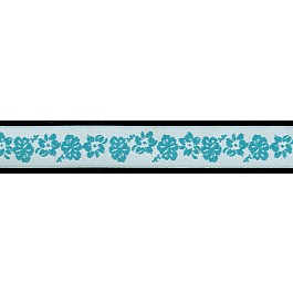 2.2 cm (7/8'') Flower Jacquard Ribbon