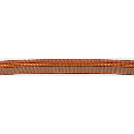 Woven Ribbon brown with stiching 16 mm 5/8''