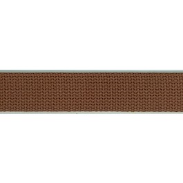 Cotton Belting 3.2 cm brown, Gurtband