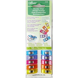 Wonder Clips Clover 10 pcs in different colors