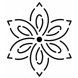 Small Flower Block, 10 cm (4'')