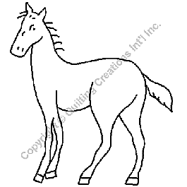 Horse, 15 cm x 18 cm