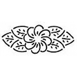 Border Flower Leaf, 19 x 7.6 cm