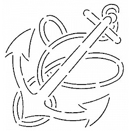 Block Anchor, 23 cm