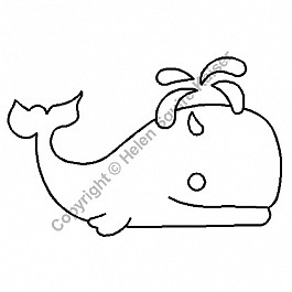 Whale, 15 x 10 cm
