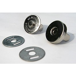 Bag Clasp Silver Magnetic 14 mm