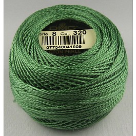 DMC Coton Perlé No. 8 Color 320 Pistach.