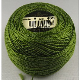 DMC Coton Perlé No. 8 Color 469 Avocado