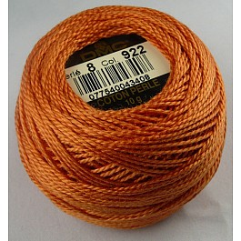 DMC Coton Perlé No. 8 Color 922 ltCopper