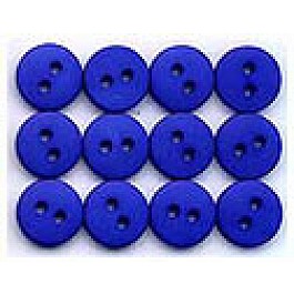 Buttons Royal Blue, 12 mm, 12 buttons
