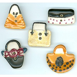lady's bags 20x21mm - 25x24mm, 5 buttons