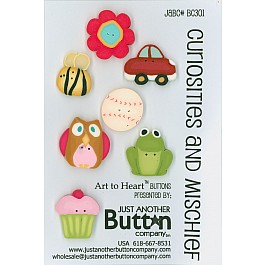 Curiosities and Mischief 7 Buttons Kit