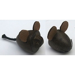 graubraune Maus Vorder- und Hinterteil