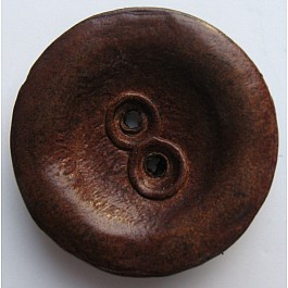 Leder-Knopf 26 mm