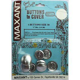Refill, 6 Buttons to Cover 19mm, no tool