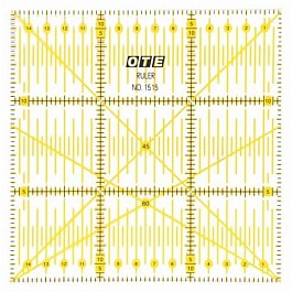 Ote Ruler 15 x 15 cm with Angles