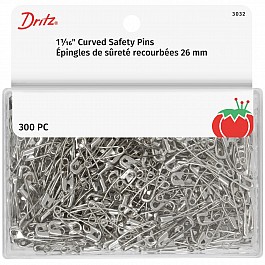 300 Curved Safety Pins Quiltbasting No. 1