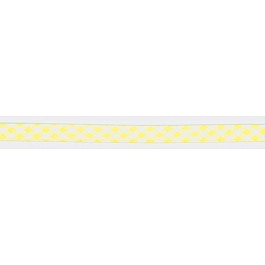 Bias Tape 18 mm gingham check yellow